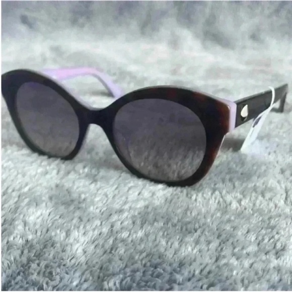 Kate Spade Karleigh 51mm Cat Eye Sunglasses in Havana/Plum NWT main image 6